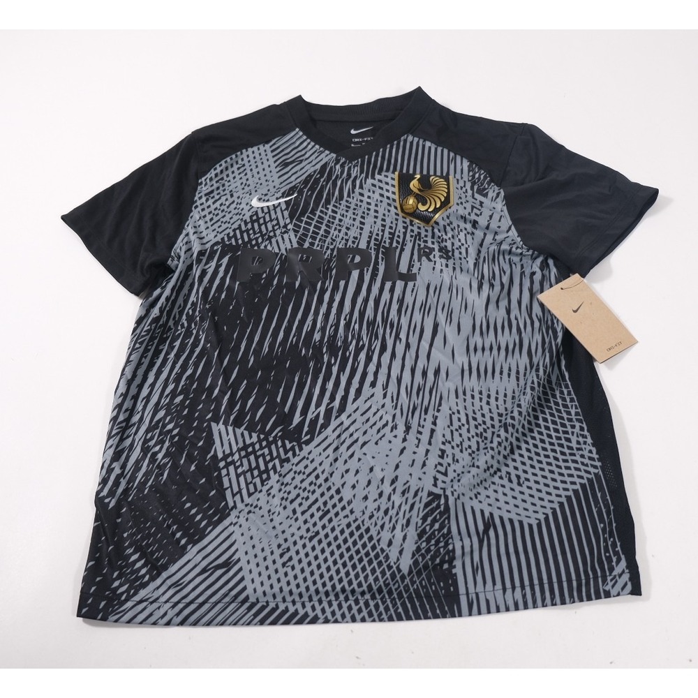 Nike Soccer Jersey Kids XL Black Winter Park FC DR0951-010 Short Sleeve Graphic
